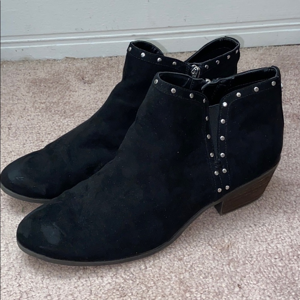 Sam Edelman Black studded booties, size 8